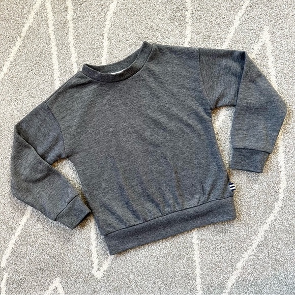 Splendid Other - Splendid Dark Gray Crew Neck French Terry Sweatshirt Size 3